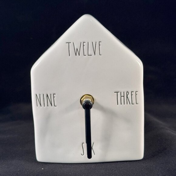 Rae Dunn by Magenta Birdhouse Clock Ceramic Birdhouse Clock 2019 - Picture 2 of 7